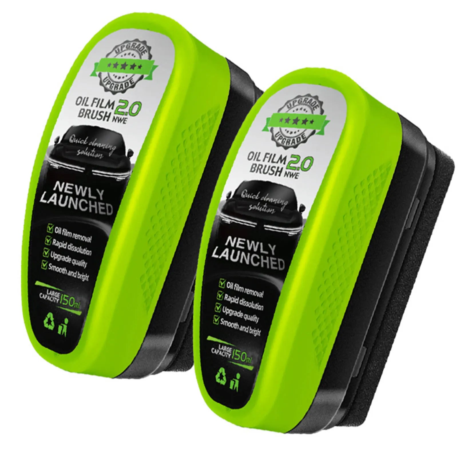 Automotive Car Oil Film Cleaning Brush,150ml Glass Oil Film Remover for Car Window,Windshield Brush For Car Care