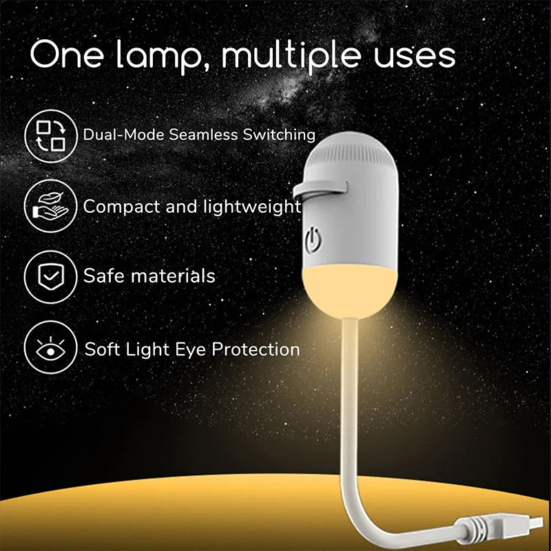 Mini Galaxy Star Projector Two In One Night Light Home Background Atmosphere Light Bedroom Car Decoration Children&