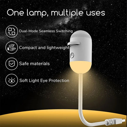 Mini Galaxy Star Projector Two In One Night Light Home Background Atmosphere Light Bedroom Car Decoration Children&