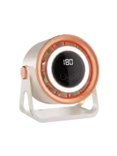 2500mAH Portable Electric Fan with Ambient Light Turbo Mute Electric Fan Desktop Wall Mount Ceiling Air Cooler